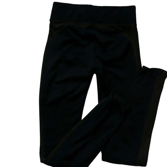 Under Armour Leggings Navy Blue With Gray  Racer Stripe Women's Size S - Picture 7 of 8